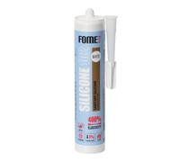 FOME FLEX Silicona Sanitaria - Sellador Antimoho S1 para Baño, Cocina, Canalones y Ventanas - UV Estable de -40°C a +150°C - Flexible, Adhesión Multi-Superficie - 310 ml