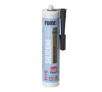 FOME FLEX Silicona Sanitaria - Sellador Antimoho S1 para Baño, Cocina, Canalones y Ventanas - UV Estable de -40°C a +150°C - Flexible, Adhesión Multi-Superficie - 310 ml