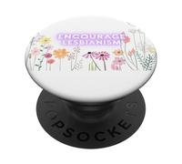 Fomentar El Lesbianismo Jardín Floral Maestro Jardinero PopSockets PopGrip Adhesivo