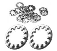 FOMGIIN 30 Piezas M5 x 10mm Arandelas de Bloqueo de Dentadas Internos Acero Inoxidable 304, Arandelas de Seguridad Presion Onda de Acero Inoxidable, Arandela de Resorte Disco de Onda para Pernos