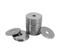 FOMGIIN Arandelas Planas de Cuerpo Grande M3 x 13mm, 100 Piezas Acero Inoxidable A2 V2A, 304 Metalicas Grandes Arandela de Bloqueo DIN 9021 / ISO 7093,Plana de Plano Para Tornillos Sujetadores