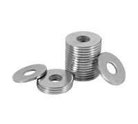 FOMGIIN Arandelas Planas de Cuerpo Grande M5 x 15mm, 200 Piezas Acero Inoxidable A2 V2A, 304 Metalicas Grandes Arandela de Bloqueo DIN 9021 / ISO 7093,Plana de Plano Para Tornillos Sujetadores