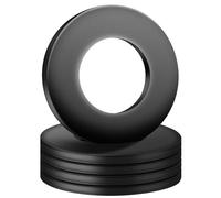 FOMGIIN Arandelas Planas M18 x 34 mm, 5 Piezas Arandelas Negras Metalicas Espaciadoras de Acero al Carbono, Arandelas Metálicas Tóricas Negro Arandela Plana Grande para Tornillos Sujetadores