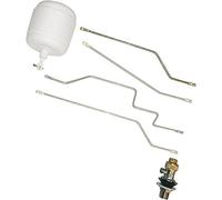 Fominaya GV1 - Grifo vertical de latón 3/8", asiento cierre en resina acetalica