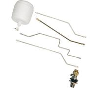 Fominaya GV2 - Grifo vertical de latón 3/8", asiento cierre en resina acetalica