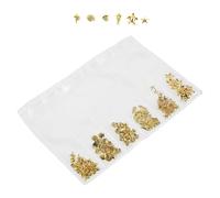 FOMIYES 1 6 remaches de uñas remaches decorativos tacos para ropa tachuelas para ropa encantos del arte de uñas decoración de uñas remaches para la elaboración de cuero Metal Golden