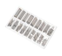 FOMIYES 1 Caja de de Acero Inoxidable Ver Herramientas Eliminación alfiler Equipo reemplazo Reparar Pasador de Reloj Kit de Herramientas de reparación de Relojes páginas Plata