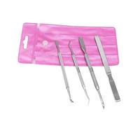 FOMIYES 1 Juego 4 Piezas Pinza Para Cutículas Lima Para Uñas Encarnadas Cortaúñas Herramientas De Manicura Pedicura Herramienta Removedor De Cutículas Limas Para Uñas Levantador Pedicure