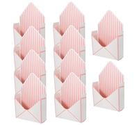 FOMIYES 1 Juego Caja De De Embalaje De Flores Jardineras Cajas Sobres De Colores Tamaño Carta Contenedor De Flores Envoltura De Flores Rosa Papel 10 Piezas