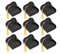 FOMIYES 1 Juego Cajas De De Graduación Cajas De Dulces De Graduación Deseando Boda Gorro Graduacion Gorro De Graduación Sostenedor Del Del Partido Caja De Galletas 50 Pcs