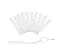 FOMIYES 1 Juego cuchillo delgado hojas de afeitar Hombres maquinillas de afeitar kit de herramientas de corte de pelo equipo de peluquería Acero inoxidable Silver