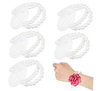 FOMIYES 1 Juego Pulsera Corsage De Perlas Artificiales Accesorios Diy Para Bodas Y Graduaciones Pulseras Elásticas Para Muñeca Decoración Elegante Y Para Novias Y De Honor 6 Piezas