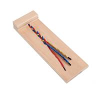 FOMIYES 1 Juguete de Madera para Practicar Trenzado de Cabello para Niños Material Natural que la Autonomía y Enseñanza Básica en Guardería