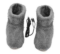 FOMIYES 1 Par Calentadores Electricos Zapatos Electricos Usb Zapatos Calientes Zapatos De Calefacción Simples Calentador De Zapatos Calentador De Pies Zapatos De Calor Pelusa Grey