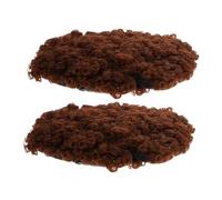 FOMIYES 1 Par Peluca Pequeña Máquina Para Hacer Bollos De Rosquilla Moño De De Caballo Moño Surcunchos Para El Cabello Donas Para El Cabello Marrón Alambre De Alta Temperatura