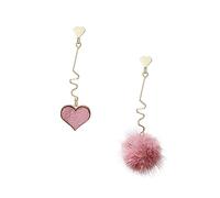FOMIYES 1 Par pendientes de corazón pendientes colgantes con forma de corazón Pendientes de moda pendientes colgantes para niñas pendiente en forma de corazón aguja de plata 925