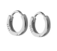 FOMIYES 1 par Pendientes Mini Hoop de Plata Mujeres Aros Redondos Brillantes Joyería Minimalista para Ocasiones Casuales y Formales