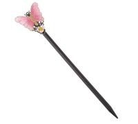 FOMIYES 1 Pc Bollo Diadema De Horquilla Accesorios Para El Cabello De Concha Palillos De Pelo Clips De Joyas Para El Cabello Pasador De Pelo Moño Coletero Elásticos Patas Rosa Tela