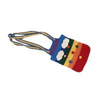 FOMIYES 1 Pieza Bolso bandolera Bolsa de mensajero de un solo hombro bolsa de punto Bolsas para mujeres bolsos de mujer bolso de hombro de punto bolsas de punto hilo Vistoso