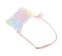 FOMIYES 1 Pieza Bolso de Hombro de Felpa para Mujer con Diseño Tie Dye Bandolera y Esenciales Teléfono y Cosméticos