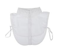 FOMIYES 1 Pieza Camisa Con Cuello Falso Bordado Encaje De Cuello Collares Para Mujer Nupcial Imitación Camisa De Encaje Cuello De Camisa Decorativo Señoras Camisa Falsa Arriba Gasa