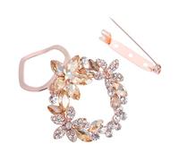 FOMIYES 1 Pieza Hebilla Decorativa para Bufanda con Diseño Creativo Accesorio de Ropa Color Champán para Vestidos y Suéteres para Ocasiones Especiales