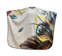 FOMIYES 1 Unid Patrón Colorido Internet Celebridad Peluquero Delantal Tela Champú Capa Delantales Para Adultos Floral Chal Gama Salón Capa Vintage Delantal Champú Capas Delantal De