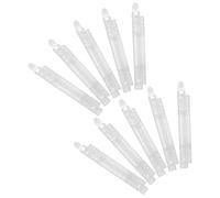 FOMIYES 10 Anillas Transparentes para Encuadernación de 8 Agujeros A5 Anillas de Plástico para Hojas Sueltas Capacidad para 100 Hojas Clips Espirales Abribles para Documentos de Oficina