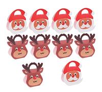 FOMIYES 10 Cajas Para De Navidad Bolsas Para Galletas Decoración Navideña De Papá Noel Dulces Navideños Peluches os os Cajas De Chocolate De