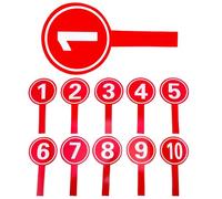 FOMIYES 10 Paletas Manuales Prácticas y Tableros De Puntuación Portátiles Estructura Estable y Diseño para Votación y Puntuación En Eventos Deportivos y Competencias