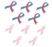 FOMIYES 10 Piezas Broches Rosa Lazo de Aleación Zinc para Mujer Pin Solapa Eventos Recaudación Conciencia Accesorios Ropa Mochila Gorra