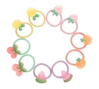 FOMIYES 10 piezas Gomitas Pelo Niña Goma Elástica Transparente con Frutas Diseño Divertido Accesorios para Niñas y Bebés Fiesta Diaria