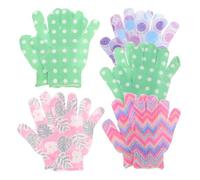 FOMIYES 10 Piezas Guantes Exfoliantes De Baño Guantes De Cocina Para Lavar Platos Guantes Exfoliantes De Ducha Guantes De Ducha Exfoliantes Guante De Ducha Guantes Nylon