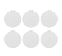 FOMIYES 10 Piezas Lámina de Malla de Plástico Redonda, Hoja de Malla para Bordado, Color Claro, Bordes Lisos, para Punto de Cruz y Manualidades Diy, y Adultos