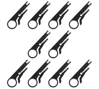 FOMIYES 10 Piezas Mini Pelacables Eléctricos Negros para Cables Rj45 Cat5 Cat6 Herramienta Pelacables para Pelar Cables Utp de Red para Uso Eléctrico y Telefónico