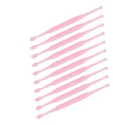 FOMIYES 10 Piezas Removedor de Cerumen de Plástico Masaje de Oídos para Limpieza Segura y Fácil en Humanos y Animales, Adecuado para Viaje y Uso Diario