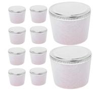 FOMIYES 10 Piezas Tapones de Madera Cónicos para Botellas, Tapones de Corcho Elegantes y Artesanales Diseño Llamativo, Material de Madera y Tela para Evitar Fugas y Transporte sin