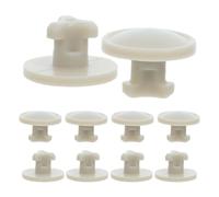 FOMIYES 10 Piezas Tapones de Silicona Reutilizables para Válvulas de Loncheras Bento, Ligeros y Redondos, Accesorios para Reemplazo Diario en Cajas de Almuerzo Beige