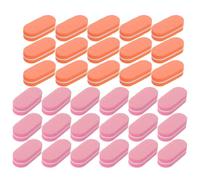 FOMIYES 100 Bloques de Pulido de Esponja de Doble Cara para Uñas Naturales y Acrílicas Mini Limas Desechables en Colores Naranja y Rosa 50 Unidades de Cada Color Accesorio Compacto