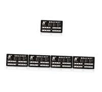 FOMIYES 100 Piezas Equipo Dental Suministros De Enfermería Soporte De Alambre Soporte Para Brace Molar Brace Soporte De Alambre De Acero Inoxidable Plata Brace Bracket Brace Diente Entre