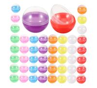 FOMIYES 100 Piezas Juguetes De Pelota Gachapon Bolas Vacías Rellenables Para Máquina De Dulces Máquina De Chicles Minibolas Recargas De Chicles Para Juguete Bolas Vacías Pequeñas Para Expe