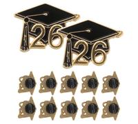 FOMIYES 10piezas Broches de Graduación Broche de Birrete de Soltero Broche de Maestro para Estudiantes y Profesores Regalos de Graduación para Invitados Pin de Solapa Escolar