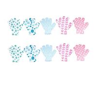 FOMIYES 10piezas Manoplas De Ducha Exfoliantes De Poliéster Guantes Para Limpieza Corporal y Baño