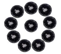 FOMIYES 10piezas Redes De Cabello Invisibles Para Danzar Redes Elásticas Para Moño Soporte Para Peinados De Ballet Accesorios Para Niñas Negro Encaje Forma De
