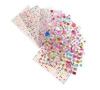 FOMIYES 11 hojas Pegatinas de Gemas Autoadhesivas de Acrílico Calcomanías Brillantes para Manualidades y Decoración DIY Efecto Proyectos