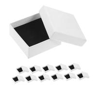 FOMIYES 12 Cajas Elegantes para Anillos y Pendientes Caja de Almacenamiento Esponja para Joyas Boda y Propuestas Románticas