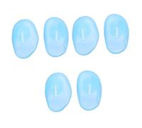 FOMIYES 12 Pares cubierta de silicona para los oídos tóner azul para el cabello cubierta para la oreja para teñir el cabello protector orejas Protector de oídos spray color pelo