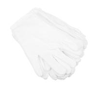 FOMIYES 12 Pares Guantes de Algodón de Color Claro Guantes de Algodón Lavables Elásticos para Revisar Relojes para Uso Diario por Paquete