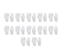 FOMIYES 12 Pares Guantes Industriales de Algodón Blanco para Protección de Manos Buen Confort, Ideales para Trabajos Manuales en Interiores y Jardinería