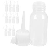 FOMIYES 12 Piezas botella de tinte para el cabello botella reutilizable botella multiusos engrasar bomba de jarabe dispensador de aceite para el cabello exprimir botellas Educación física